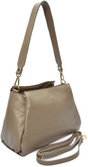 Beige Leren Tas