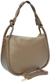 Beige Leren Tas
