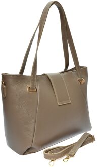 Beige Leren Tas