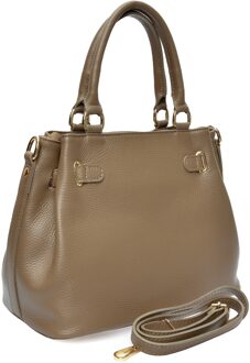 Beige Leren Tas