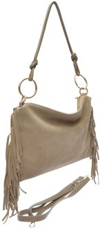 Beige Leren Tas