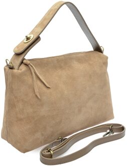Beige Leren Tas
