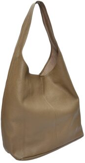 Beige Leren Tas