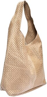 Beige Leren Tas