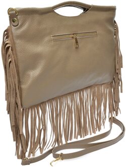 Beige Leren Tas
