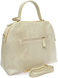 Beige Leren Tas