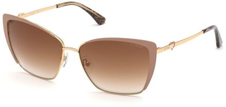 Beige Metalen Zonnebril - maat