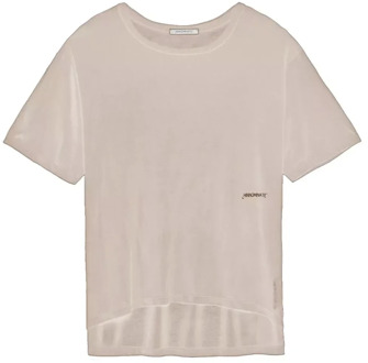 Beige Modal Tops T-Shirt Hinnominate , Beige , Dames - M,S