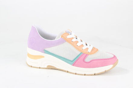 Beige Pastel Sneaker voor de lente Rieker , Multicolor , Dames - 37 Eu,40 Eu,39 Eu,38 Eu,36 Eu,41 Eu,42 EU