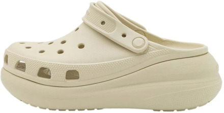 Beige Platform Klomp met Croslite Materiaal Crocs , Beige , Dames - 37 Eu,39 EU