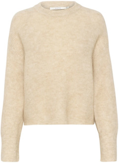 Beige Pullover Sweater Faune Melange Gestuz , Beige , Dames - Xl,L,M,S,Xs,2Xs
