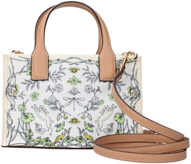 Beige Stoffen Handtas