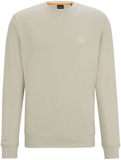 Beige Sweater Ronde Hals Katoen Hugo Boss , Beige , Heren - Xl,3Xl