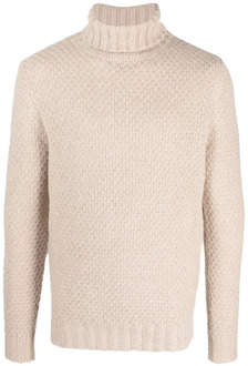 Beige Turtleneck Sweater M130 Aspesi , Beige , Heren - XL