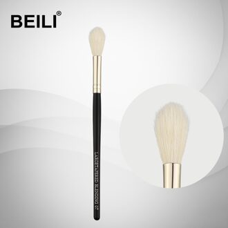 Beili 07 100% Authentieke Geitenhaar Zwart Handvat Zilver Beentje Hoogtepunt Grote Mengen Lange Haar Deel Enkele Make-Up Kwasten