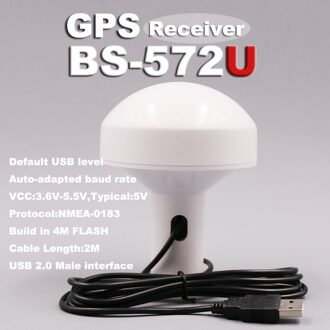 BEITIAN USB 2.0 interface 2.0 meter Auto-aangepast baudrate 4M FLASH 5.0V USB niveau GPS ontvanger BS-572U
