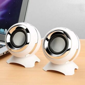 Bekabelde Mini Computer Speakers Bass Hoorns Voor Laptop Desktop Telefoon Krachtige Speaker Usb Aux Audio Multimedia Luidspreker 01 wit