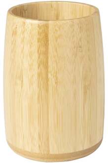 Beker bamboe - naturel - ø8x11 cm