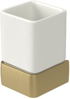 Bekerhouder Haceka Aline Gold 7,4x11,4 cm Keramiek Mat Goud