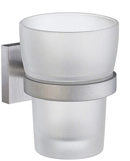 Bekerhouder Smedbo House Matglas met Mat Chroom Mat-Chroom