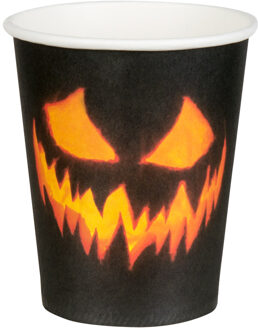 Bekers Halloween Creepy Pumpkin (10st) Multikleur - Print