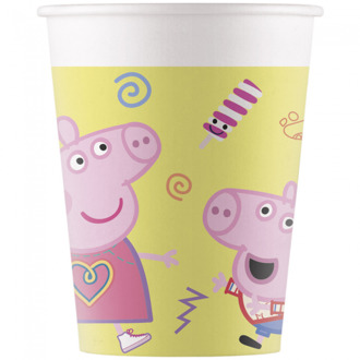 Bekers Peppa Pig, 8st.