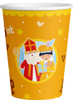 Bekers Sint & Piet Cartoon Vigo (8st) Multikleur - Print