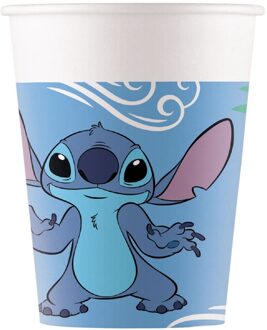 Bekers Stitch 200ml (8st) Multikleur - Print