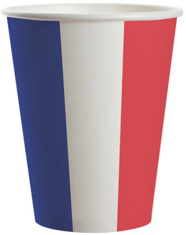Bekertjes Frankrijk 25cl (8st) Multikleur - Print