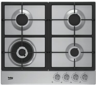 Beko HIAW64225SX Gas inbouwkookplaat Grijs