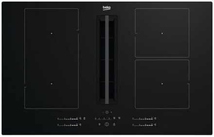 Beko HIXI84700UF Inductie kookplaat met afzuiging Zwart