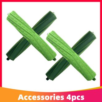 Belangrijkste Rolling Borstel Voor Irobot Roomba S9 9150 / S9 + Plus 9550 Robot Stofzuiger Eenvoudig Te Vervangen Multi-Oppervlak Rubber 2reeks (4stk)
