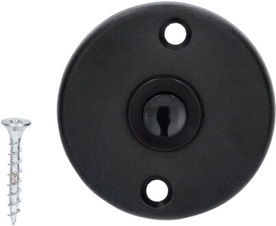 Beldrukker Aluminium Zwart Structuur