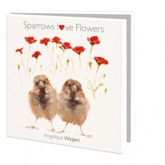 Beleduc Bekking & blitz kaartenmapje angelique weijers, sparrows love flowers