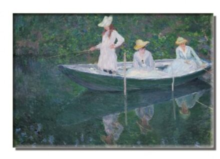 Beleduc Bekking & blitz koelkastmagneet : claude monet in de boot bij giverny