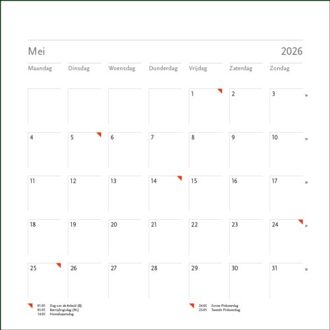 Beleduc Blanco Maandkalender 2026