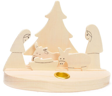 Beleduc kaarshouder kerststal, 7-delig