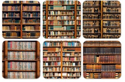 Beleduc Onderzetters Boeken Kloosterbibliotheek