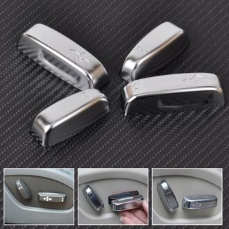 Beler 4 Stuks Chrome Interieur Seat Justeerschakelaar Knop Knop Cover Trim Voor Volvo XC60 XC70 V40 V60 S40 s60 C30 C70