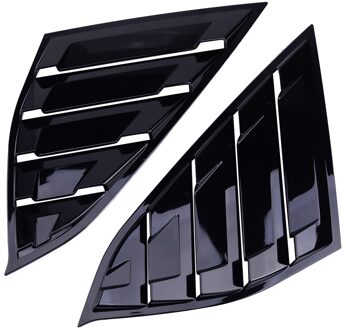 Beler Abs 1 Paar Glossy Black Rear Side Vent Window Kwart Louvre Cover Fit Voor Honda Accord