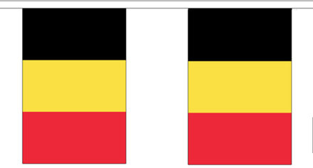 Belgie versiering vlaggenlijn 3 m