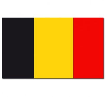 België Vlag - 90 x 150 cm - Zwart / Geel / Rood