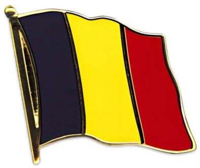 België Vlag Pin - 20 mm - Zwart/Geel/Rood