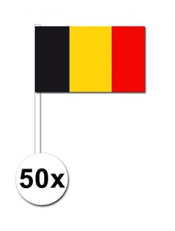Belgie zwaai vlaggetjes 50 stuks