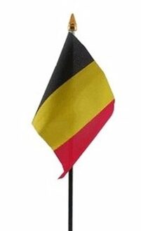 Belgische landenvlag op stokje