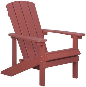 Beliani ADIRONDACK Tuinstoel Rood