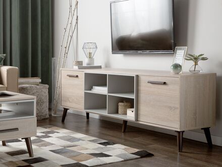 Beliani ALLOA TV-meubel lichte houtkleur Bruin