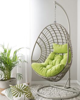 Beliani ARPINO Hangstoel met standaard Groen
