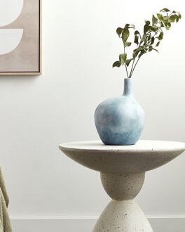 Beliani BENTONG - Decoratieve vaas - Blauw - Terracotta
