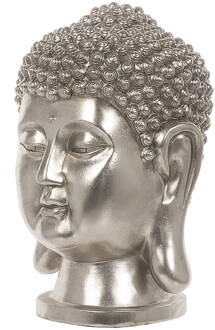 Beliani BUDDHA Decoratiefiguur zilver